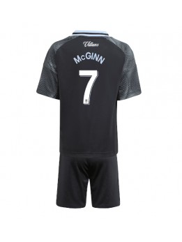 Aston Villa John McGinn #7 Replika Borta Kläder Barn 2025-26 Kortärmad (+ byxor)